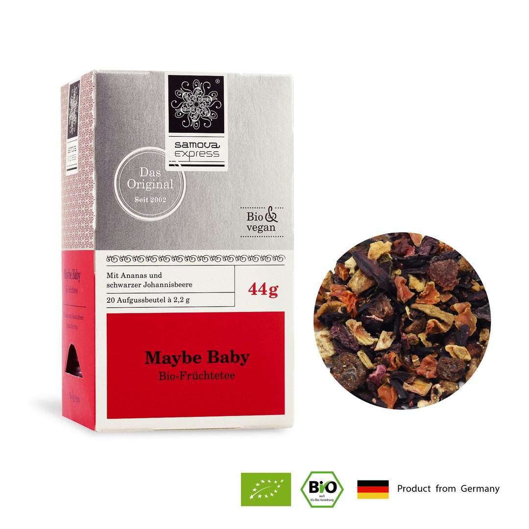 有机 水果茶 莓比宝贝 | 浓郁水果酸甜滋味 | Express茶包20入 - 茶 - 植物．花 红色