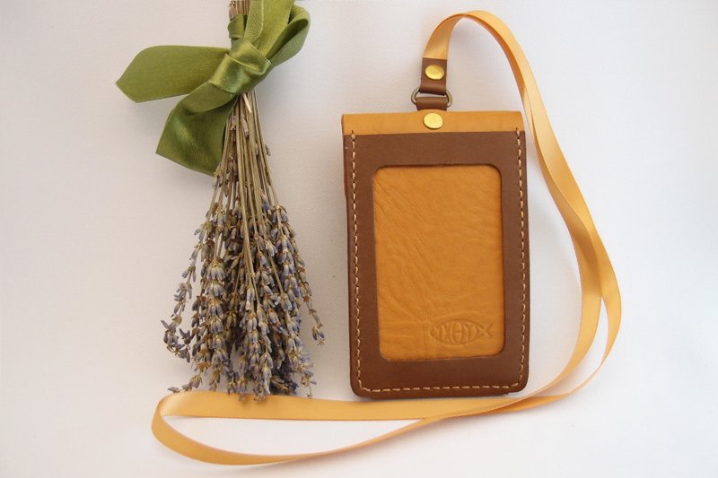 魔术大空间皮革证件套 / 转弯工作室 - 证件套/卡套 - 真皮 咖啡色