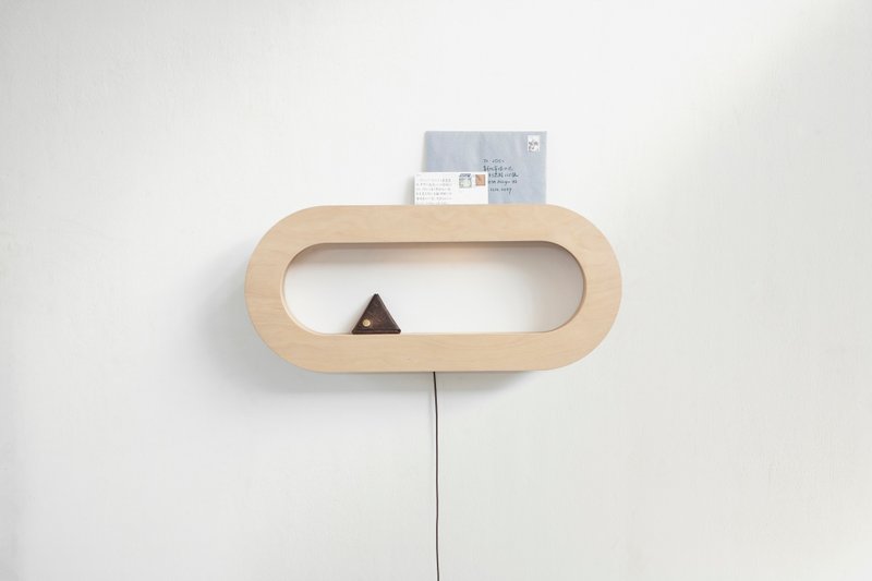 CAVE Oval 置物壁灯│三段式触控调光 │白桦木 - 灯具/灯饰 - 木头 