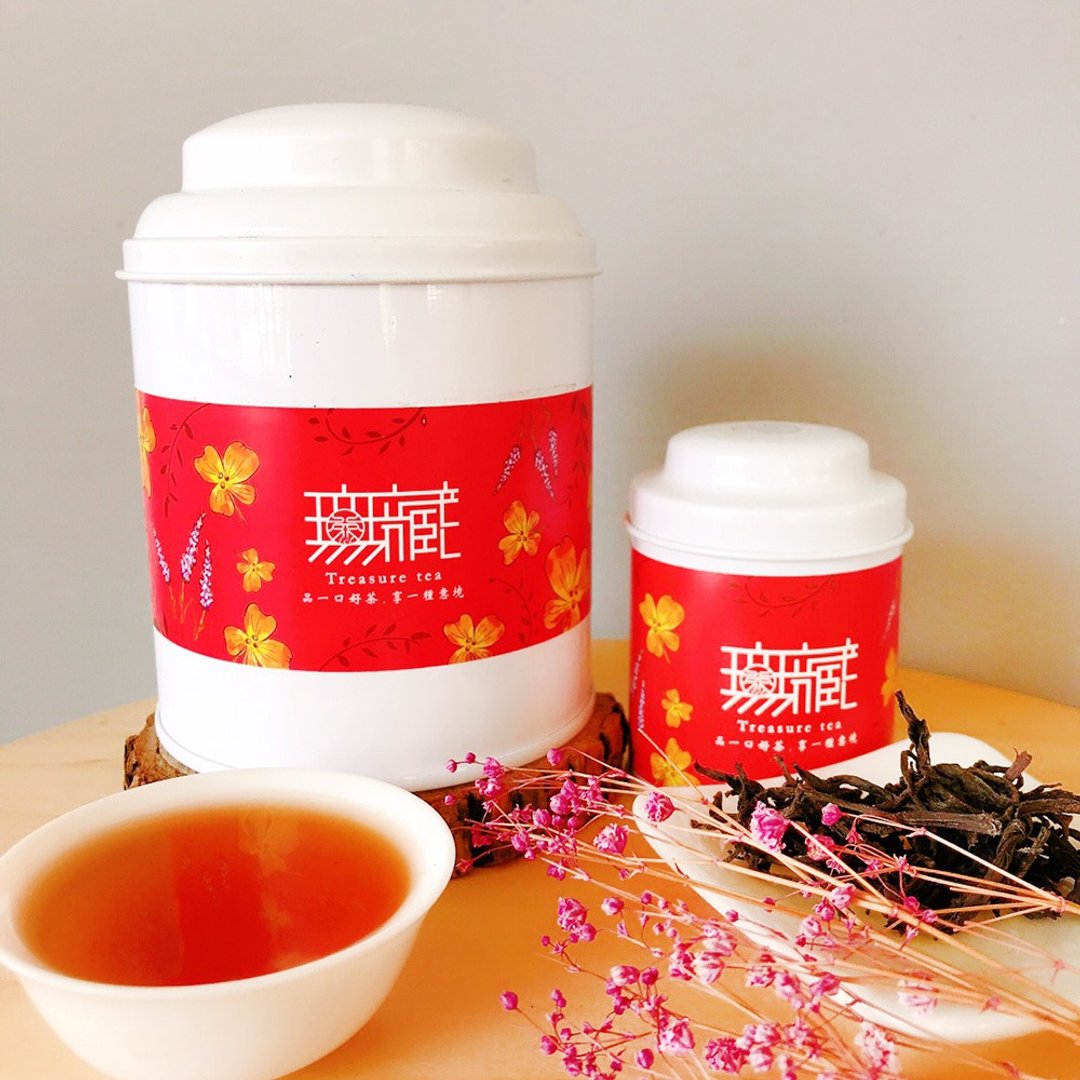【台湾红茶】台茶 18 号 日月潭红玉红茶_10 入三角茶包大罐装 - 茶 - 新鲜食材 红色