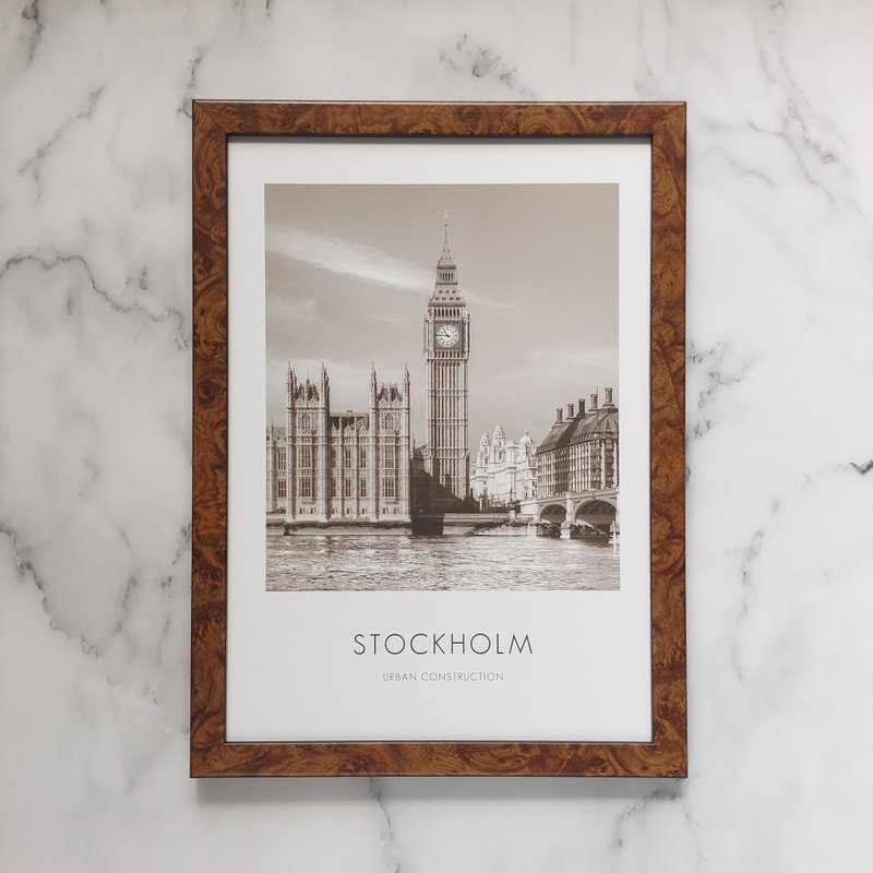 木纹A4证书框【胡桃可可 Brownie】 - 画框/相框 - 木头 咖啡色