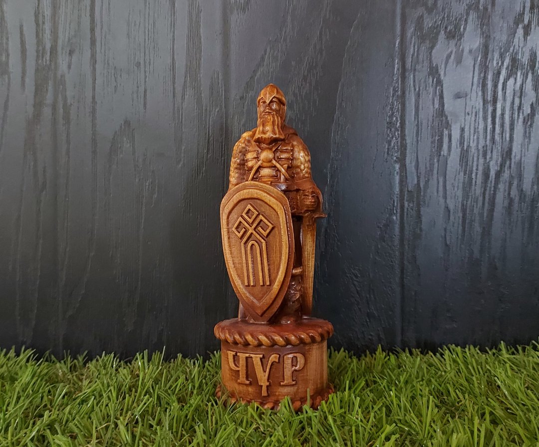 Chur (Shchur, Churila) is a Slavic God created by Rod - 玩偶/公仔 - 木头 多色