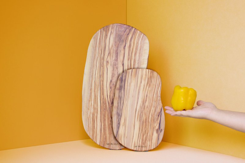 两件组-Original原生橄榄木砧板-料理-上菜-摆盘 - 托盘/砧板 - 木头 咖啡色