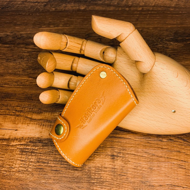 【丰田 Toyota corolla cross 钥匙套】 - 钥匙链/钥匙包 - 真皮 橘色