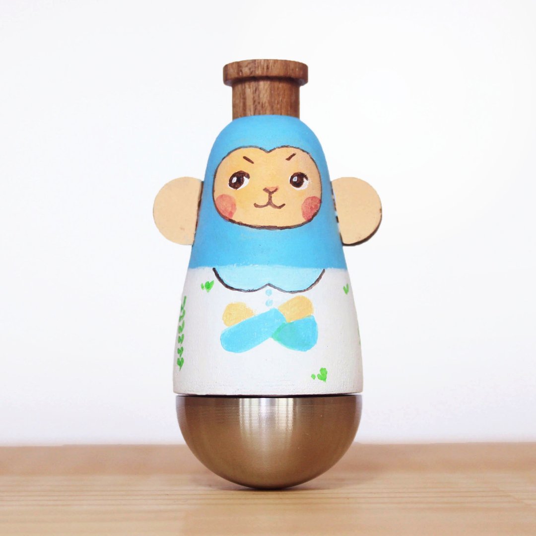 闻森笛 – 小蓝猴 卡祖笛 KAZOO 公仔 - 吉他/乐器 - 木头 蓝色