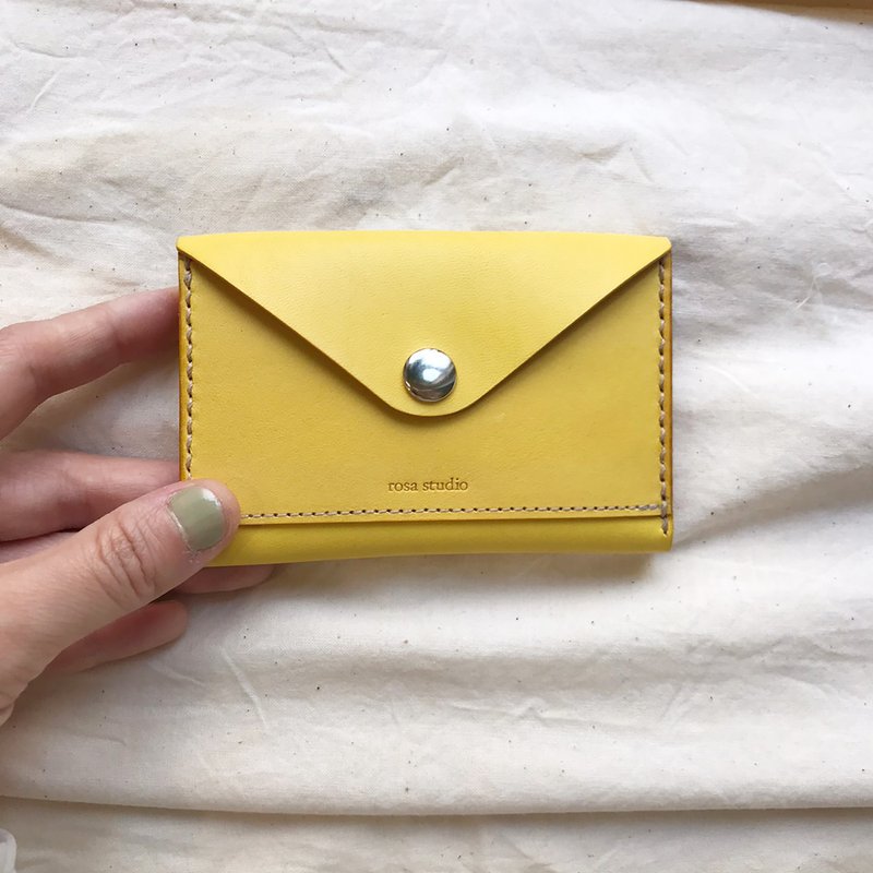 信封名片夹_零钱包_暖黄 - 名片夹/名片盒 - 真皮 黄色