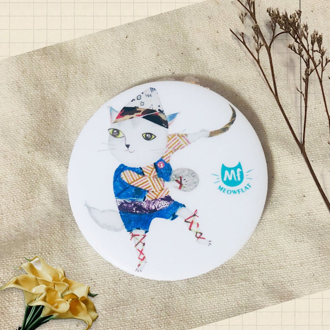 Meowflat 胸章/徽章/别针|旅行猫系列 - 徽章/别针 - 塑料 