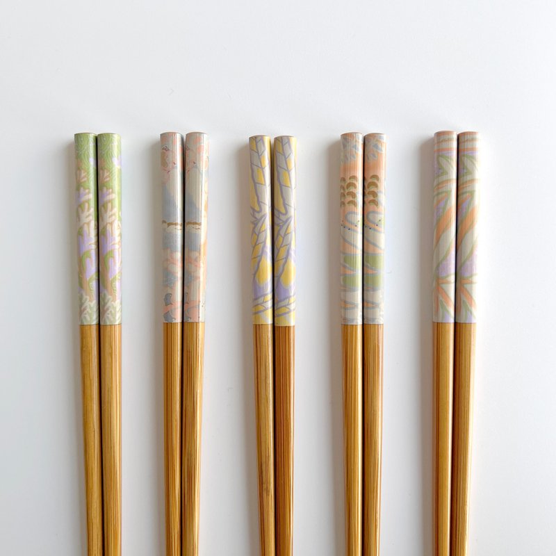 蕨美食光竹筷3.0 - 5双组-系列4 | 竹筷 筷子 餐具 环保 携带 - 筷子/筷架 - 竹 多色