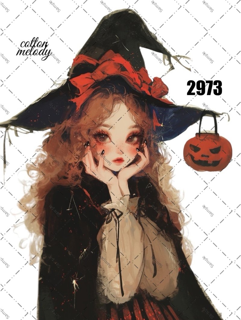 original sticker no.2973 人物贴纸 原创贴纸 原创人物贴纸 装饰贴纸 cotton melody - 贴纸 - 纸 