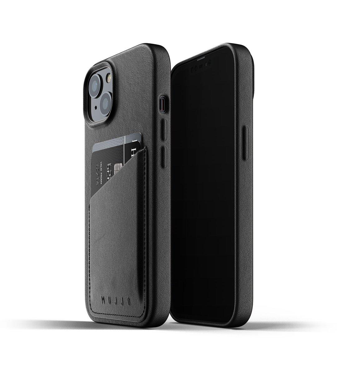 【八折清货优惠】全皮卡套手机壳 for iPhone 13 系列 - 手机壳/手机套 - 真皮 黑色