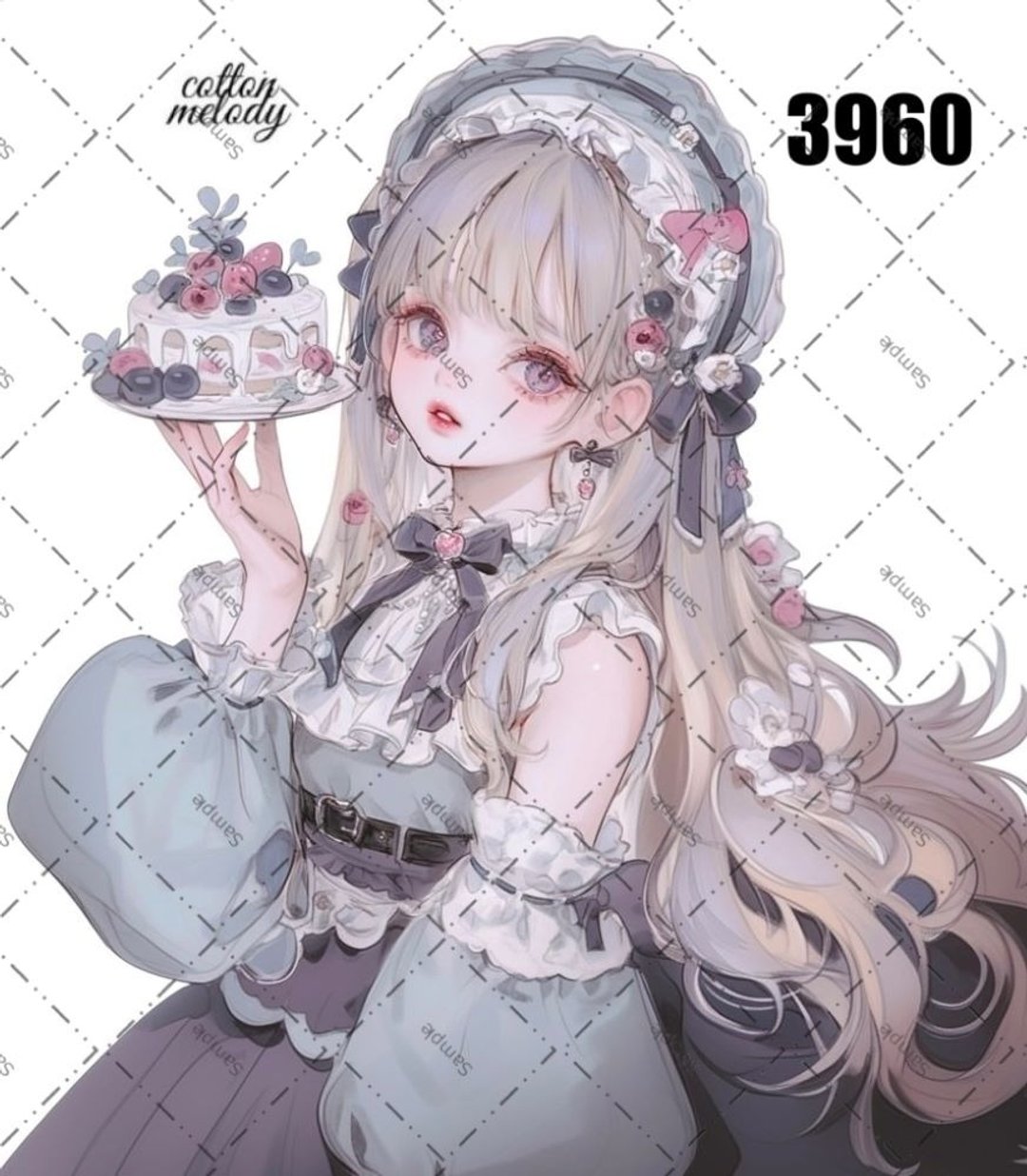 original sticker no.3960 人物贴纸 原创贴纸 原创人物贴纸 装饰贴纸 cotton melody - 贴纸 - 纸 