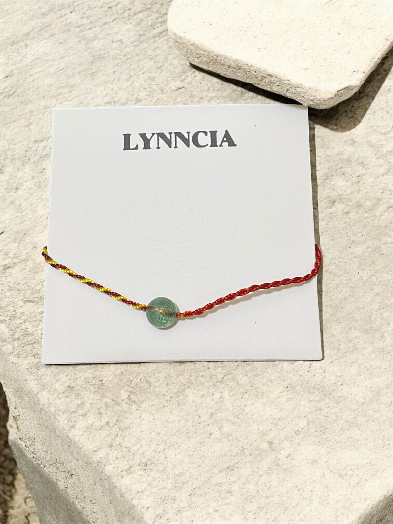 绿草莓晶手绳 - 手链/手环 - 水晶 绿色