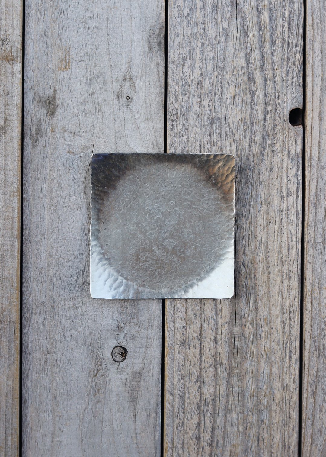 Hammer-patterned star plate Ryogin - 浅碟/小碟子 - 其他金属 银色