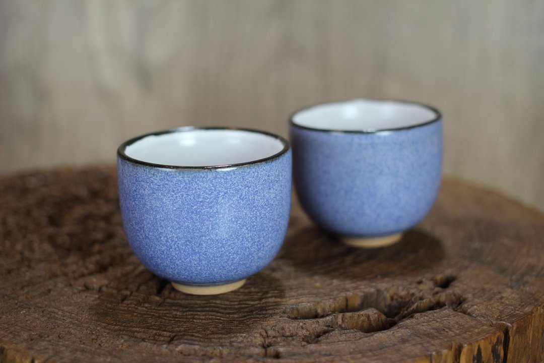 【沐春生活】90ml 结晶釉 日式小对杯 酒杯 莺歌叶敏祥作品 - 茶具/茶杯 - 瓷 