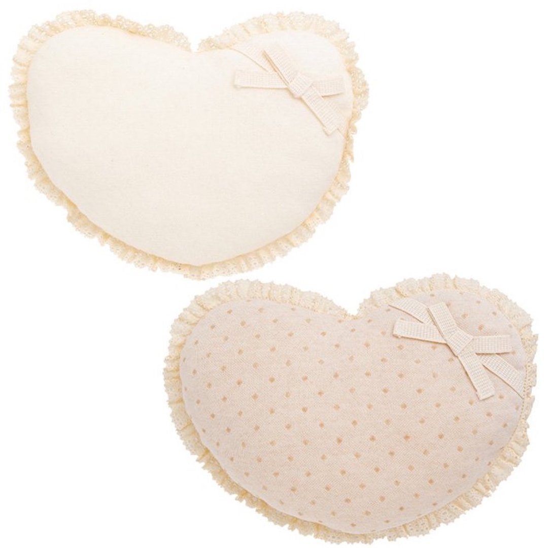 Y-1313 100% Organic Cotton Lace + Ribbon Dako Pillow Made in Japan - 婴儿饰品 - 棉 白色