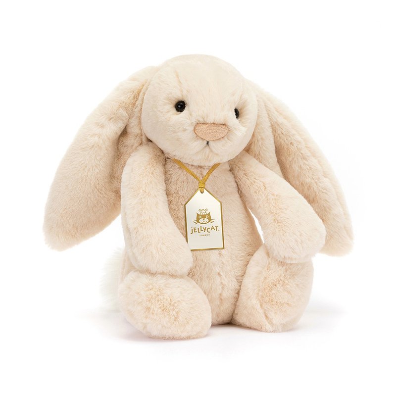 Bashful Luxe Bunny奢华致臻安抚兔Willow香槟玫瑰31cm - 玩偶/公仔 - 聚酯纤维 白色