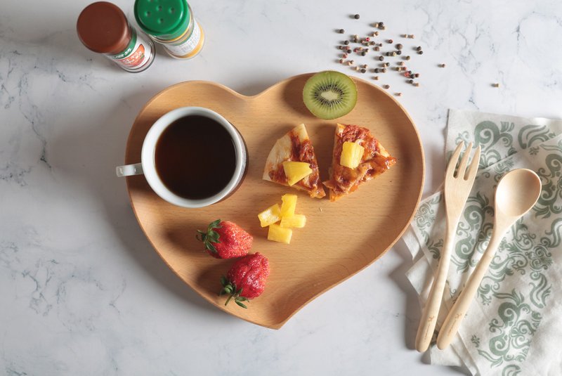 心情系列 套餐盘 - 盘子/餐盘/盘架 - 木头 