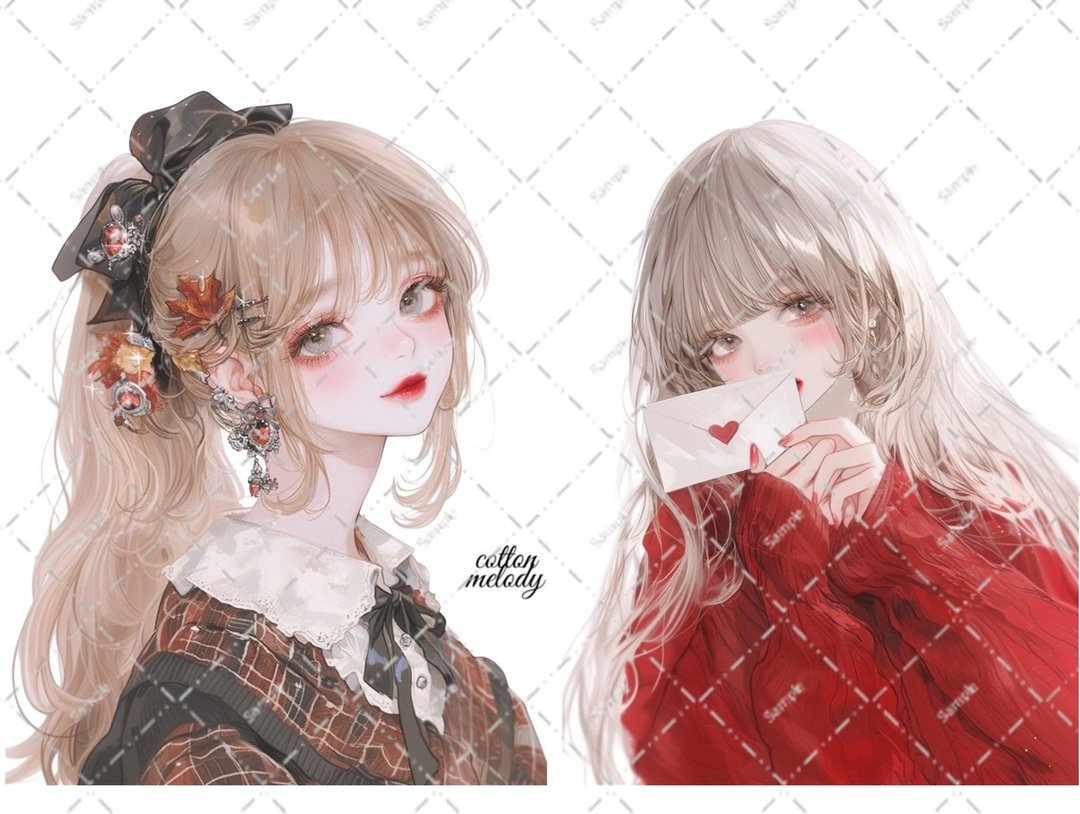 原创贴纸 no.7097 人物贴纸 原创贴纸 人物贴纸 女孩贴纸 原创人物贴纸 - 贴纸 - 纸 