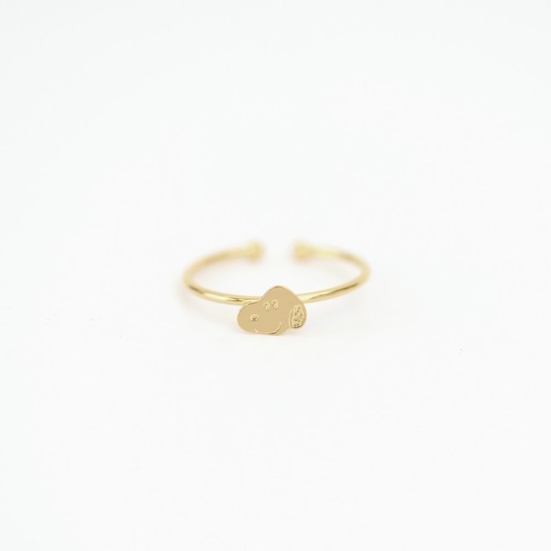 史努比戒指 x 花生 - 戒指 - 其他金属 金色