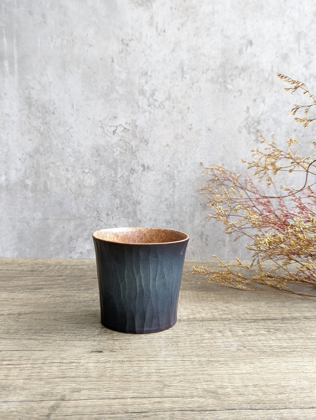 鸢 | 柳染 黑釉 陶杯 - 茶具/茶杯 - 陶 