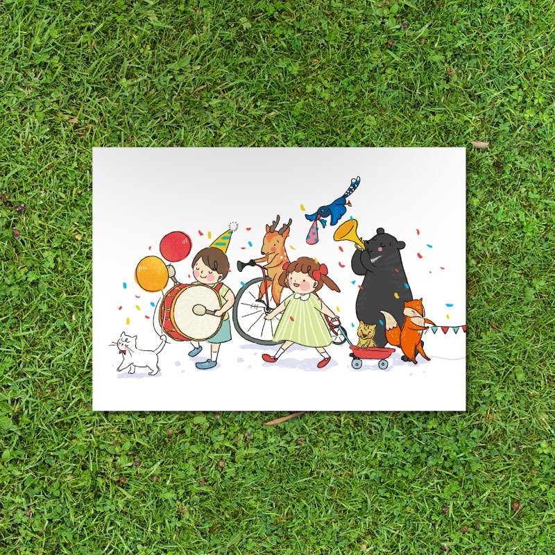 still悦日常/ Ilha Formosa!缤纷狂欢 明信片ı万用卡 - 卡片/明信片 - 纸 