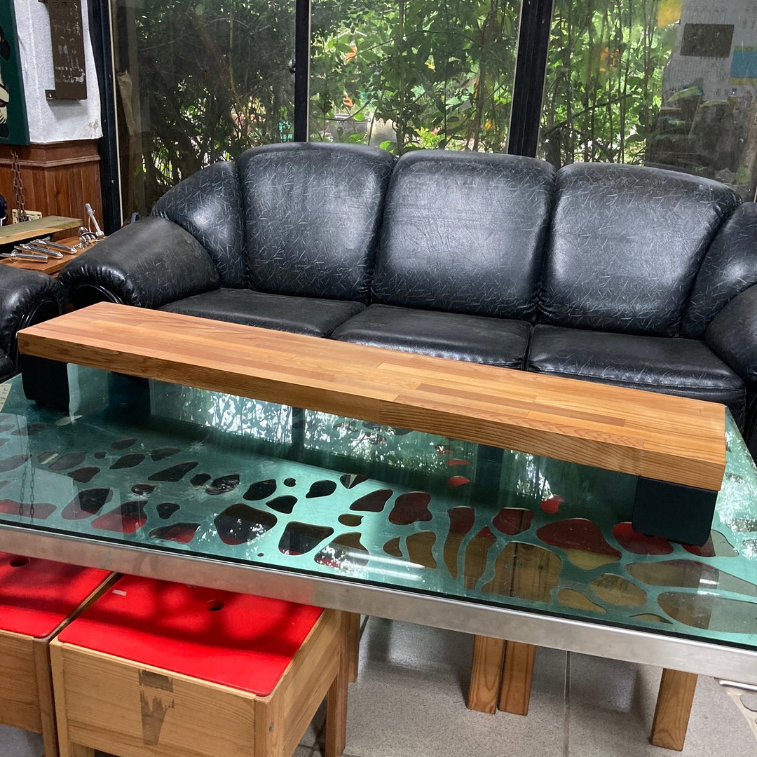 特大长条型屏幕架　也可作展示台垫高架　双屏幕屏幕架电视垫高架 - 摆饰 - 其他金属 咖啡色