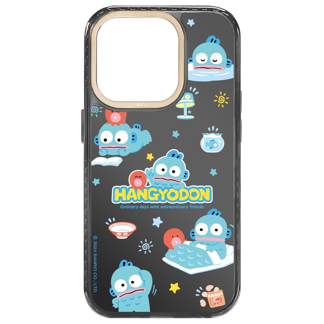 人鱼汉顿 镜面汉顿的一天 透黑框 iPhone 16 15 14 13 Pro Max - 手机壳/手机套 - 环保材料 黑色