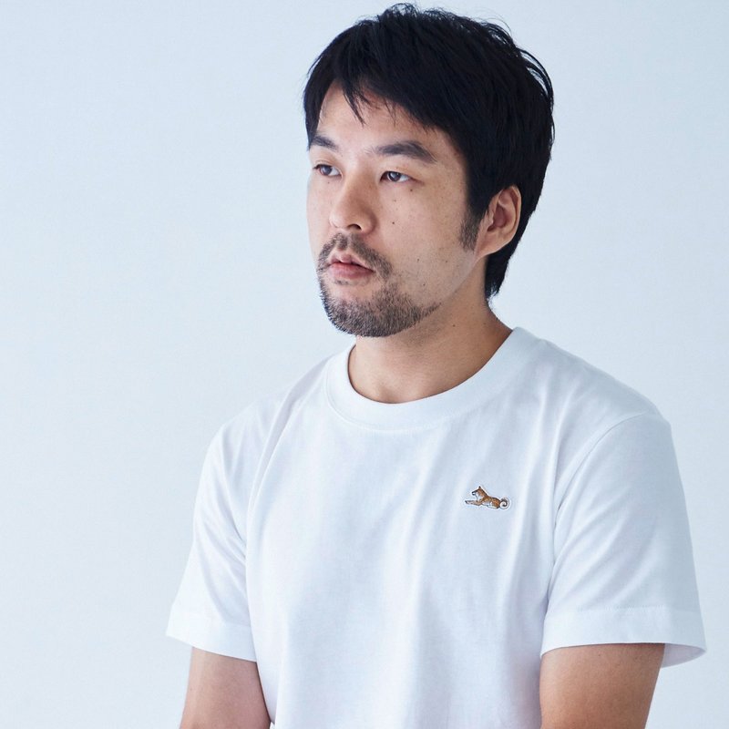 TEE SHIRT SPHINX PATCH WHITE for MAN - 男装上衣/T 恤 - 棉．麻 白色