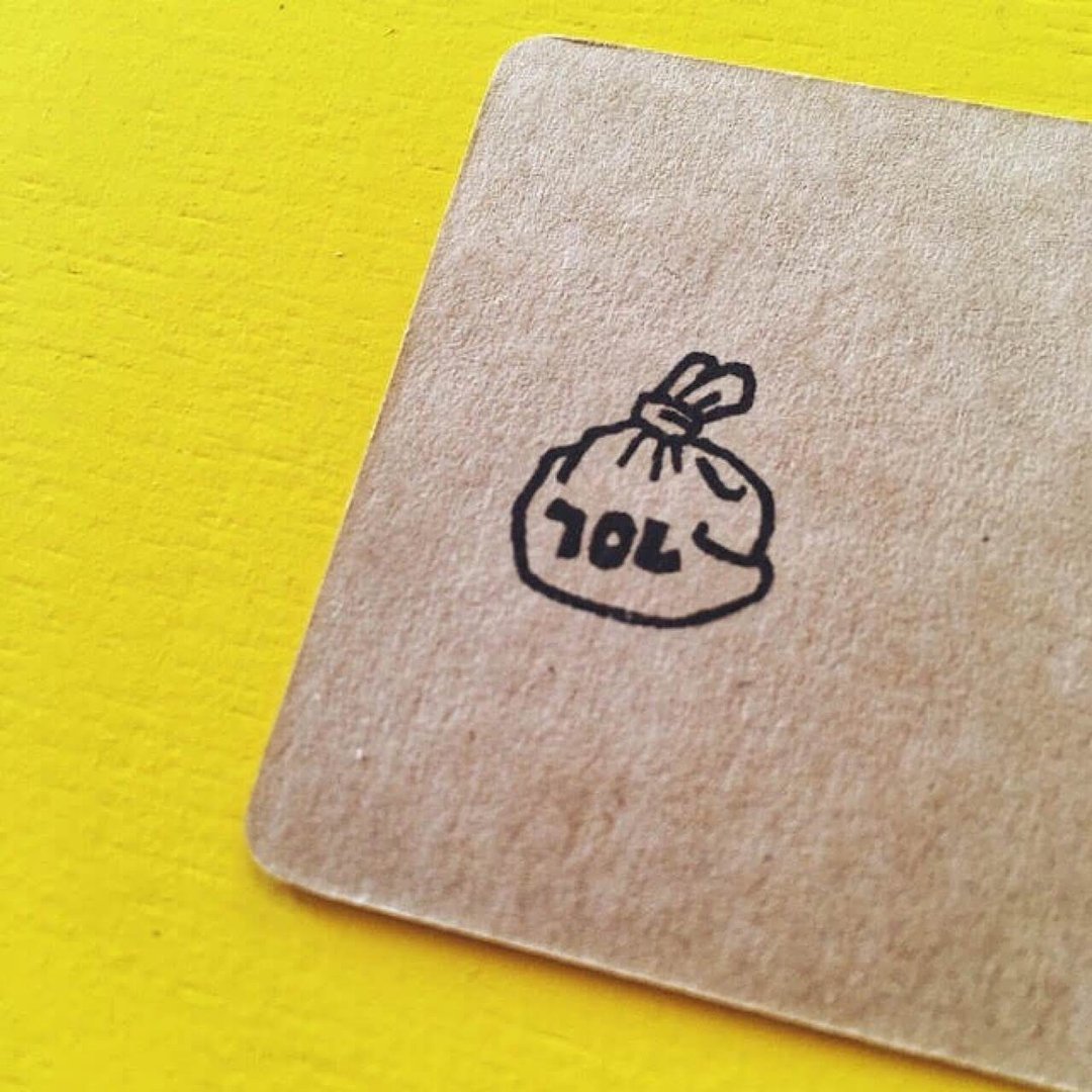 70L ・ rubber stamp・ 20mm series - 印章/印台 - 橡胶 白色