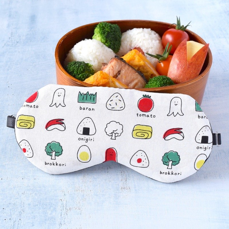 日本眼罩 BENTO 眼罩 | 有附收纳袋 - 眼罩 - 棉．麻 白色