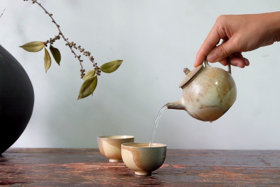 手作陶瓷柴烧茶壶水壶茶道-孤品 - 茶具/茶杯 - 瓷 银色
