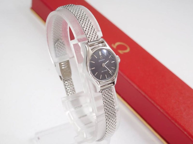 Omega De Ville / 1970s vintage  欧米茄 蝶飞系列 女表 老物 - 女表 - 其他金属 蓝色