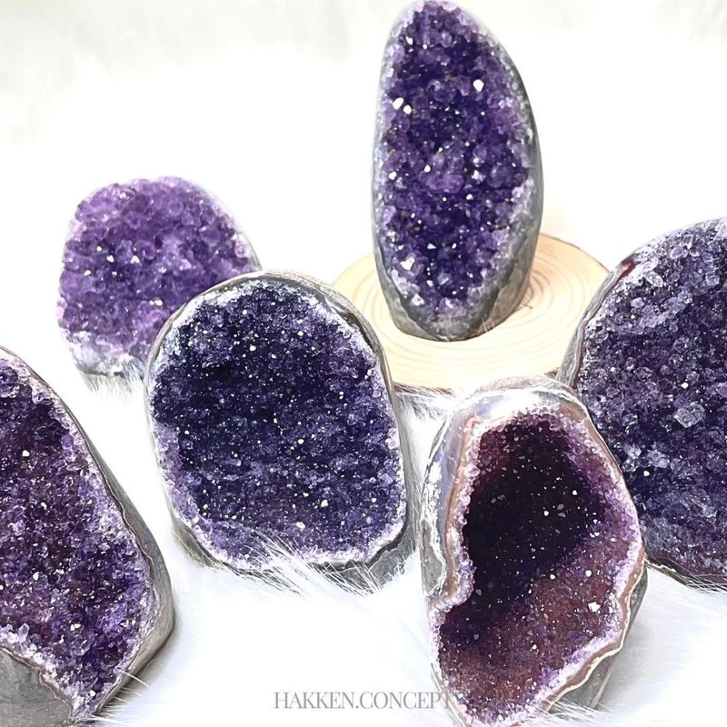 天然乌拉圭紫晶簇 - 其他 - 水晶 