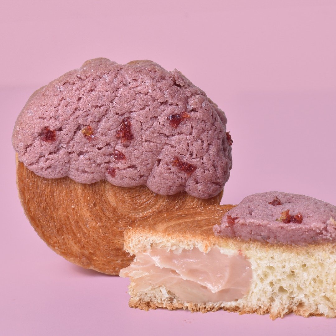 野莓覆盆子 Crookies 软饼干千层圆可颂【创意甜点】 - 蛋糕/甜点 - 新鲜食材 粉红色