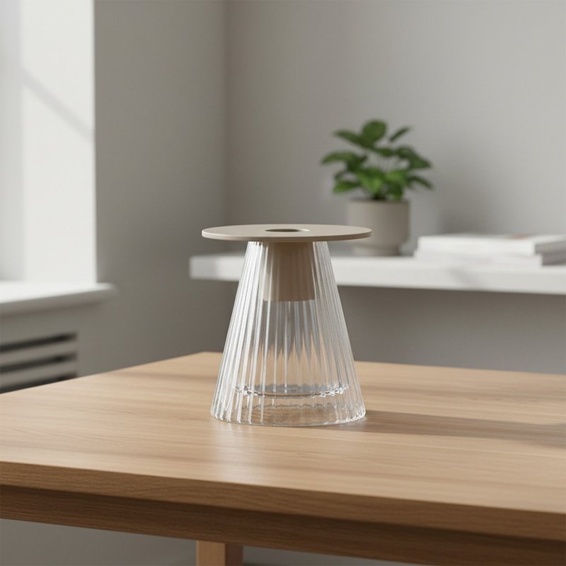 英国 LSA | Beacon 小花器 (烛台) /透明/H10cm - 玻璃杯 - 玻璃 