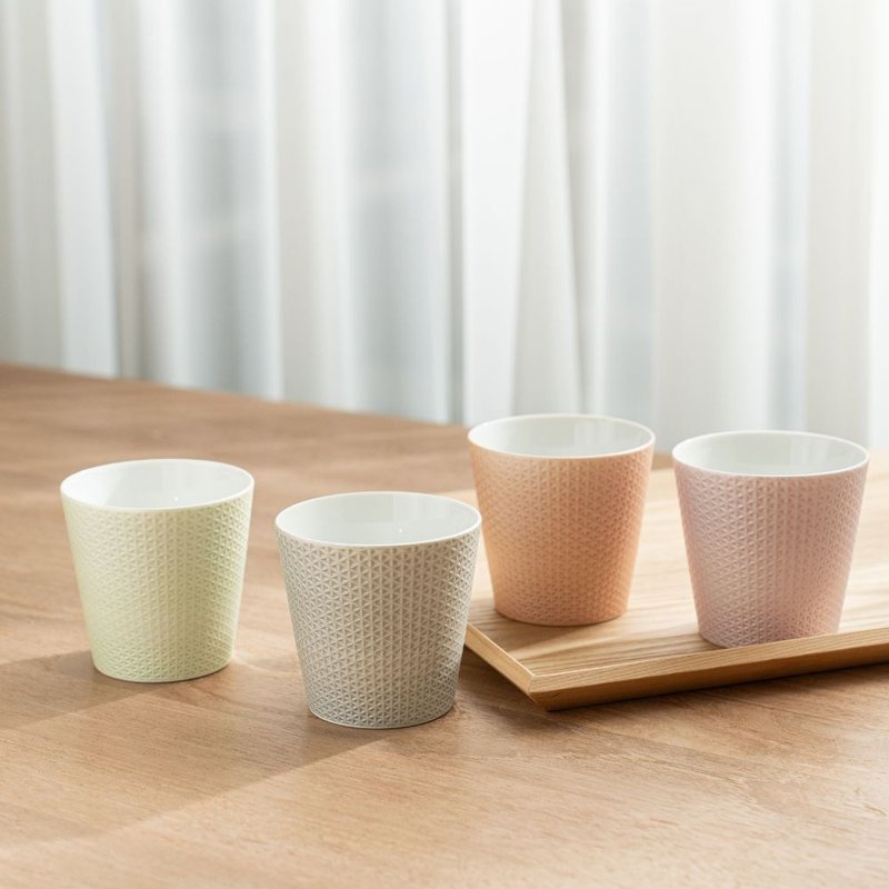【入厝礼物】Mint系列 雾面粉彩麻叶杯/金照堂 - 其他杯子 - 瓷 多色