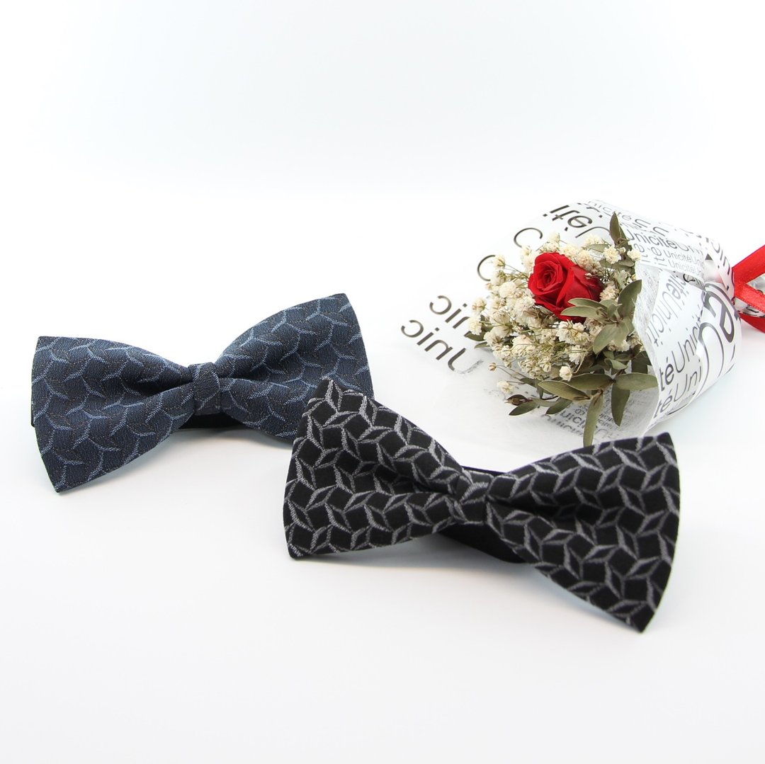 【绅士领结】英式特殊款领结 Bowtie 商务/派对/婚礼 - 领结/领巾 - 丝．绢 多色