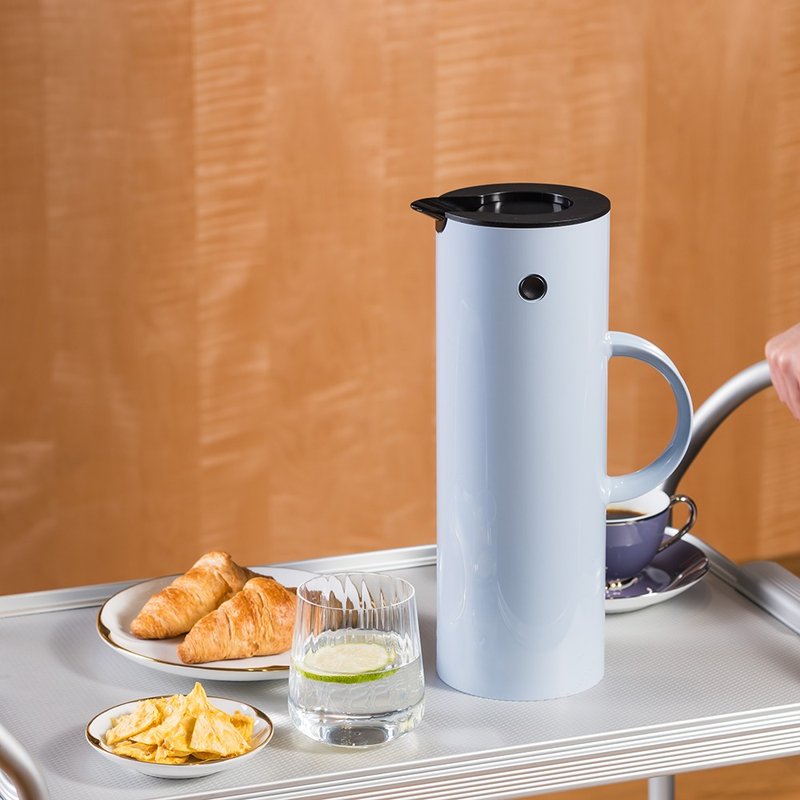 【Stelton】 啄木鸟真空保温壶1L-云朵蓝 - 保温瓶/保温杯 - 塑料 