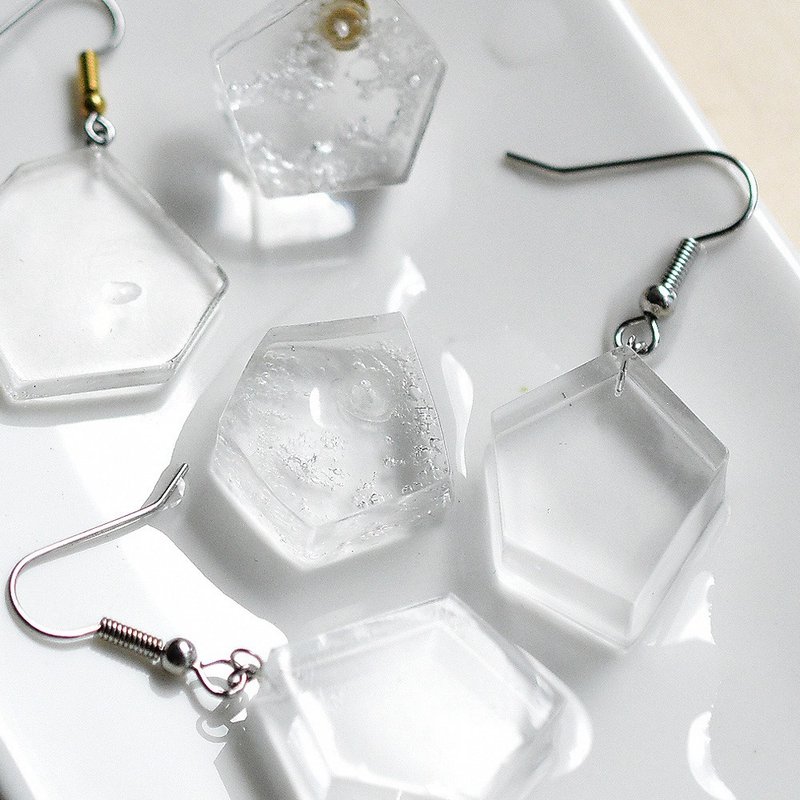 Ice earrings - 耳环/耳夹 - 压克力 