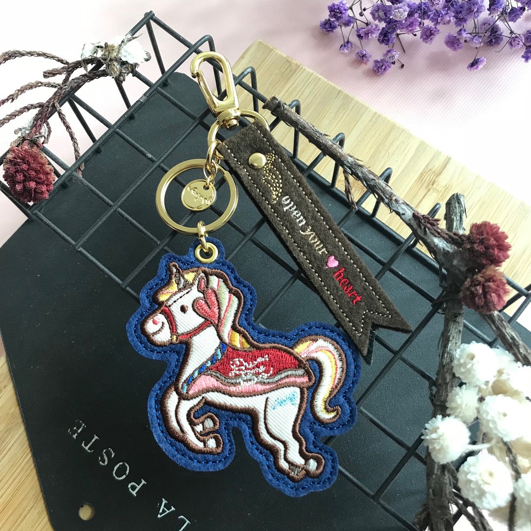 Amy's 独角兽 织带系列x钥匙圈.挂饰 - 吊饰 - 绣线 多色