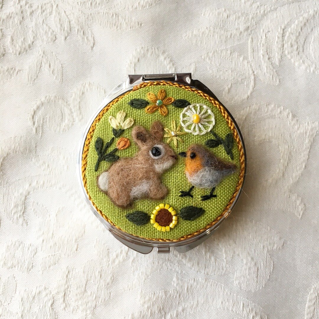 pill case of rabbit and robin - 其他 - 棉 绿色
