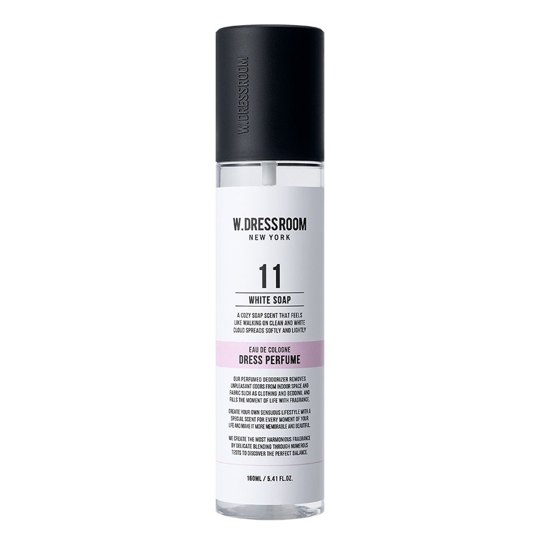 【W.DRESSROOM】衣物香氛喷雾-No.11 白色香皂 80ml/160ml - 香薰/精油/线香 - 浓缩/萃取物 