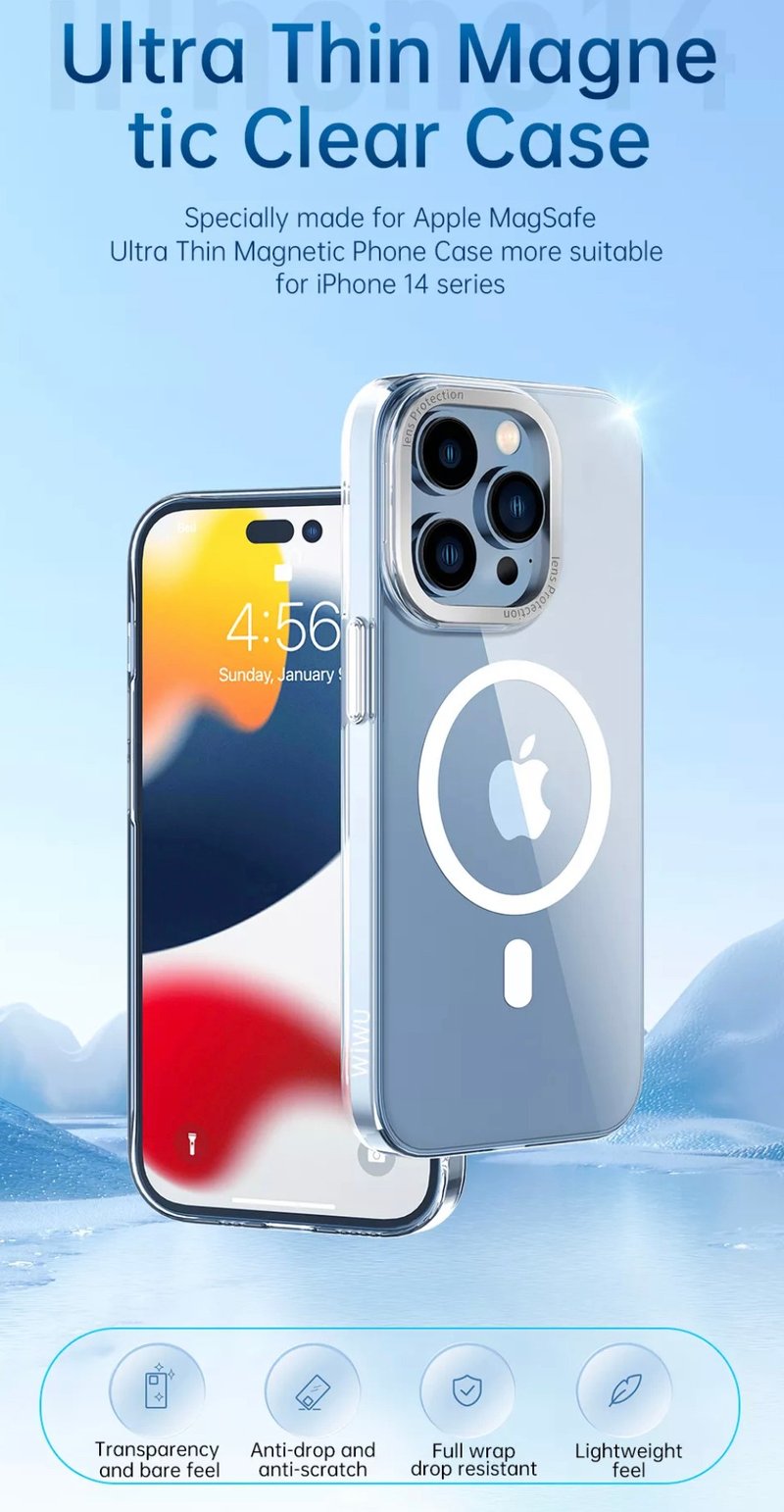 Wiwu 超薄透明保护壳-iPhone 14系列 - 手机壳/手机套 - 聚酯纤维 透明