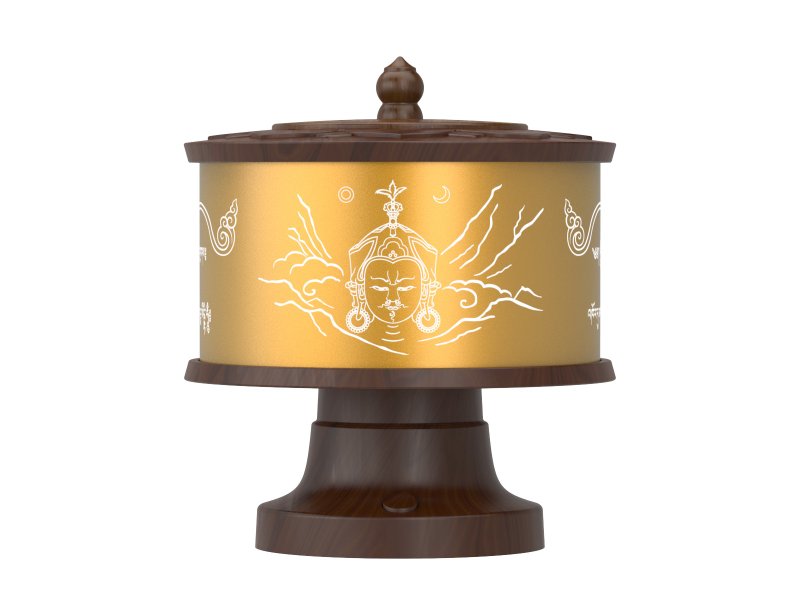 莲花生七句祈请文 - 摆饰 - 木头 咖啡色