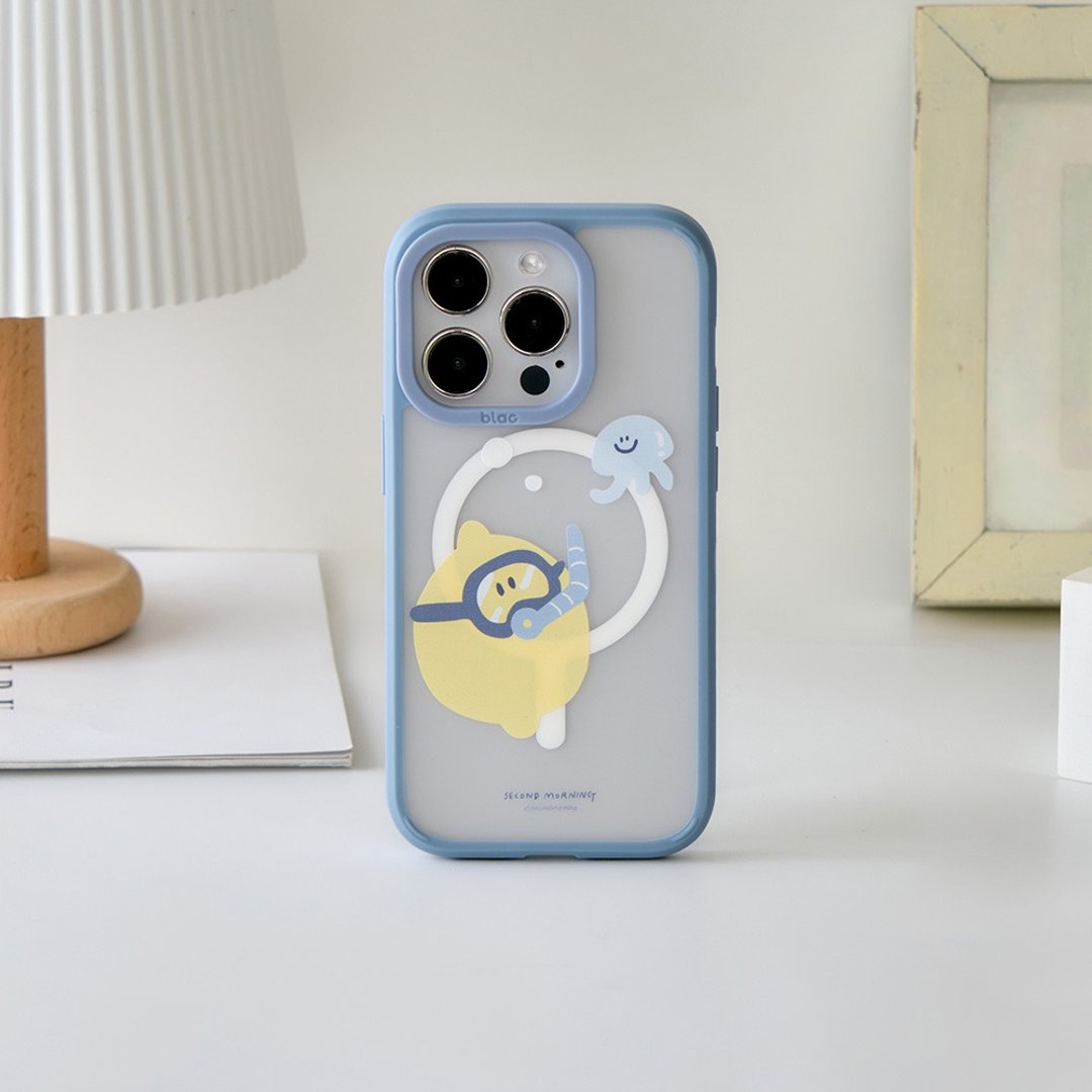 Second Morning潜水柠檬极光雾透MagSafe iPhone手机壳 - 手机壳/手机套 - 塑料 多色