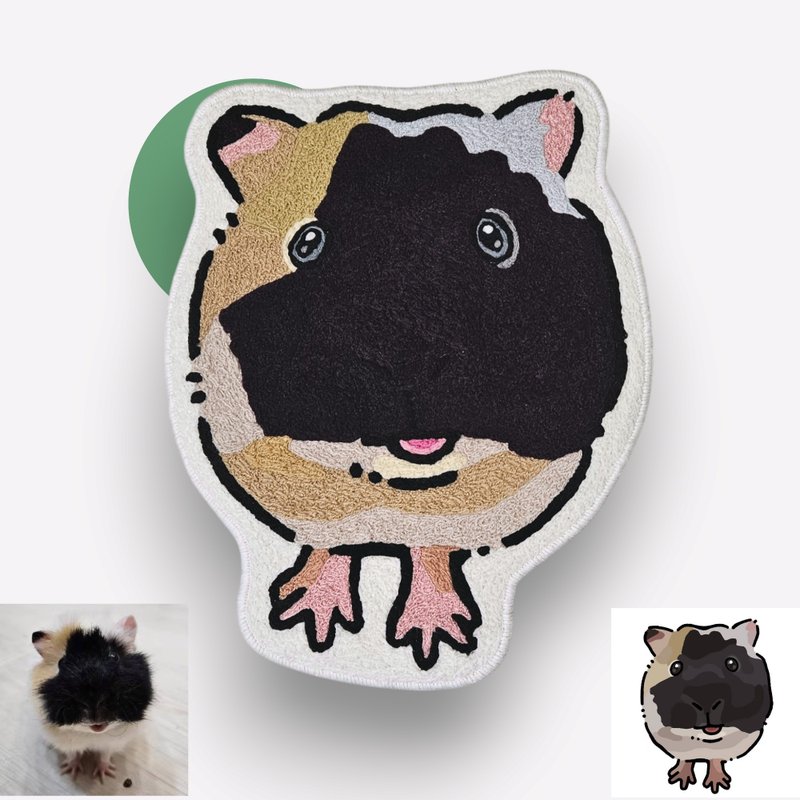 专属定制 宠物毛线地毯  照片绘图+定制化设计 来聊聊吧! - 摆饰 - 聚酯纤维 