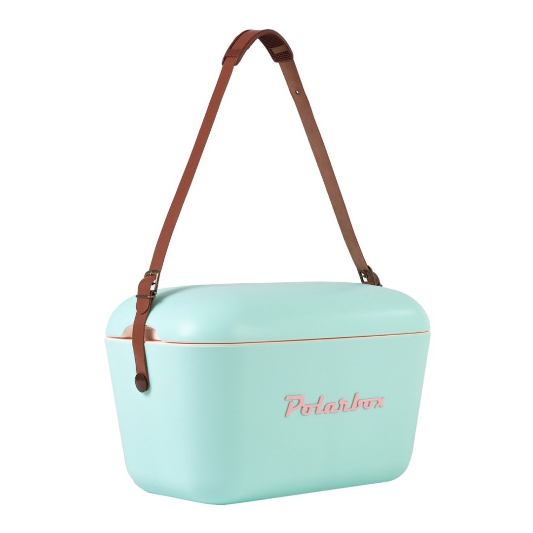 西班牙 Polarbox 20L复古经典露营野餐保冰盒-塞维亚薄荷绿 - 露营用品 - 塑料 绿色