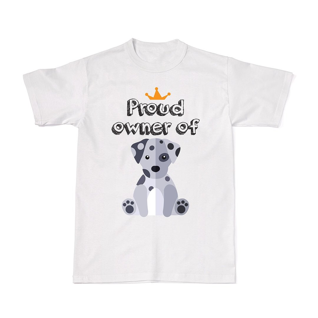 Proud Dog Owners Tees - Dalmatian - 女装 T 恤 - 棉 白色