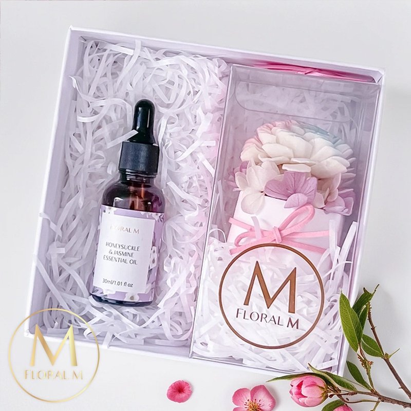 Unicorn彩虹香氛扩香花礼盒(赠送5ml香氛油) - 摆饰 - 植物．花 多色