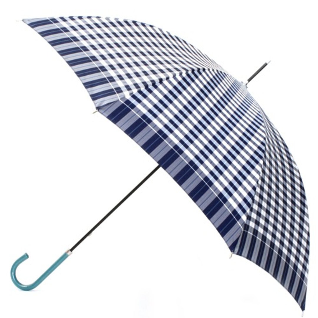 [Umbrella] Retro check Gingham check style blue - 其他 - 棉．麻 